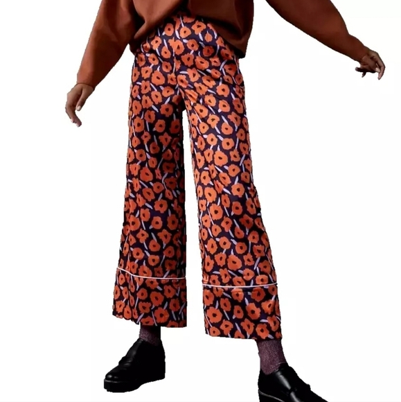 Hutch Anthropologie Printed Floral Poppy Pants - Picture 1 of 5